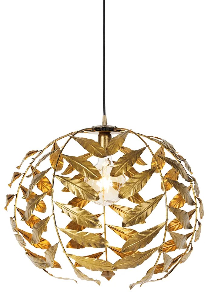 Candeeiro de suspensão vintage ouro antigo 50 cm - Linden Clássico / Antigo