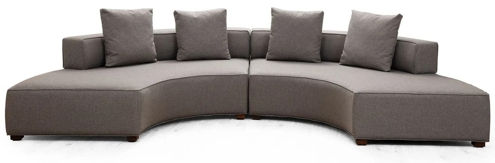 Sofá de Canto Gondol – Cinzento – 360 x 105 cm