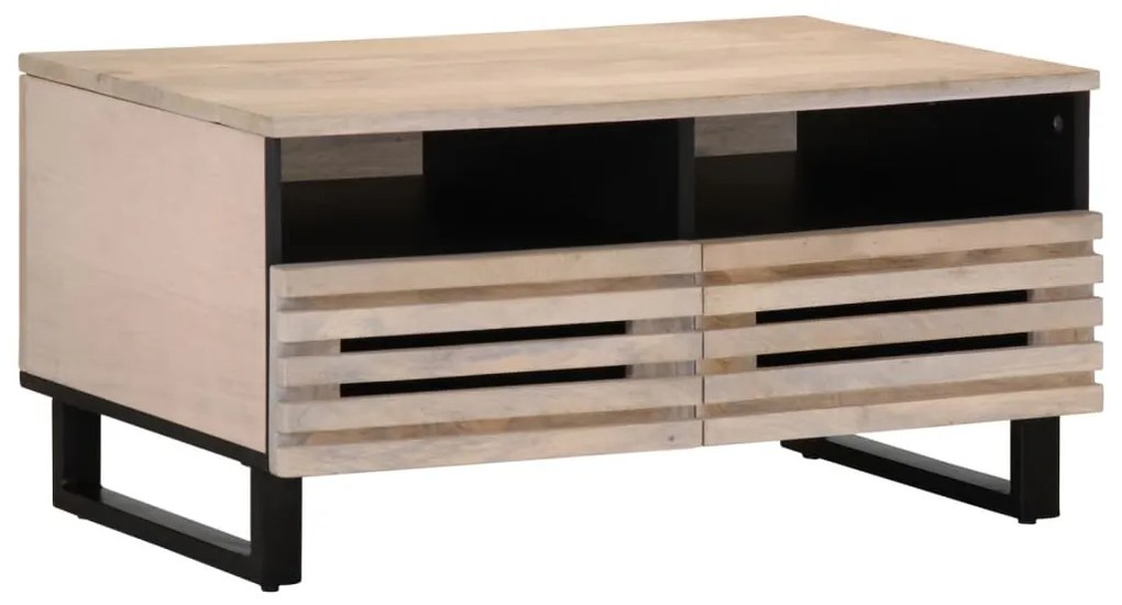 vidaXL Mesa de centro 80x55x40 cm madeira de mangueira maciça
