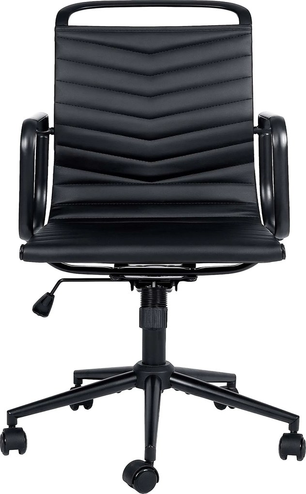 Cadeira de escritório Bakers Couro sintético preto
