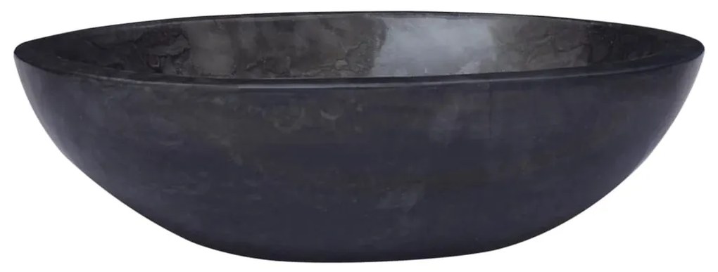 vidaXL Lavatório 53x40x15 mármore preto
