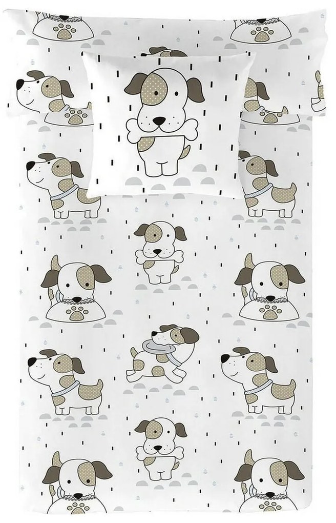 Capa nórdica Cool Kids Puppy Solteiro (180 x 220 cm)