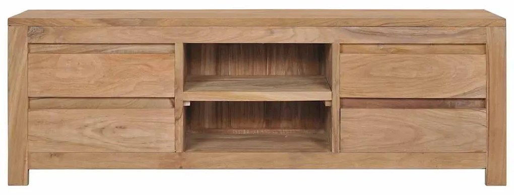 Móvel de TV 115x30x40 cm madeira teca maciça