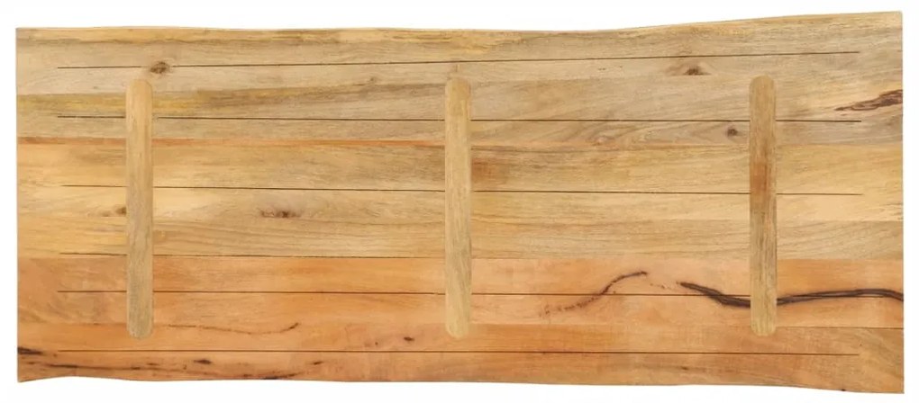 Tampo de mesa c/ borda viva 140x60x3,8 cm mangueira maciça
