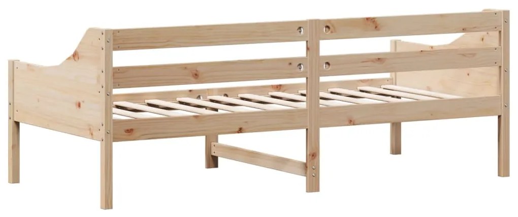 Sofá-cama sem colchão 90x200 cm madeira de pinho maciça