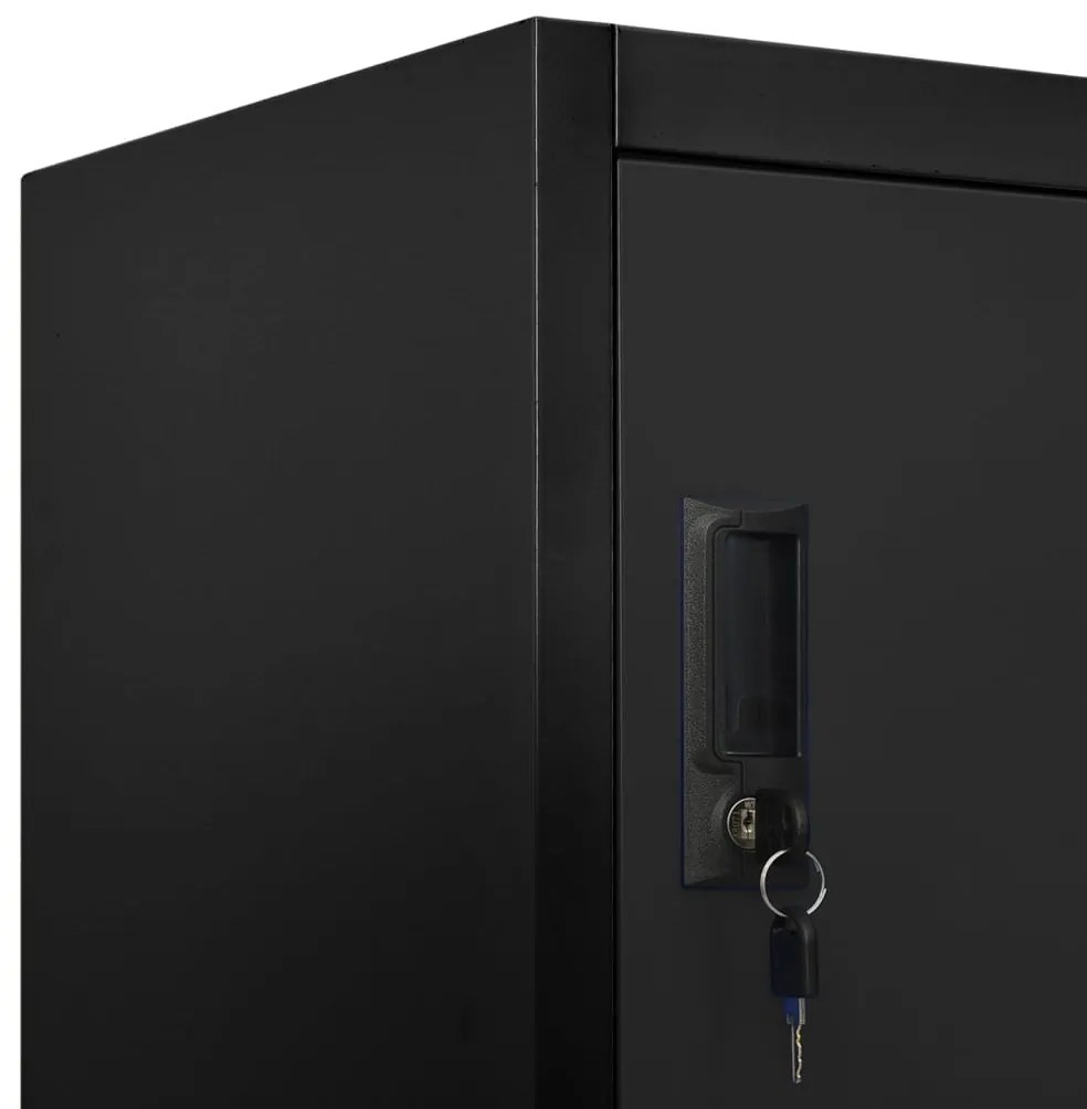 Cacifo aço 90x45x180 cm preto