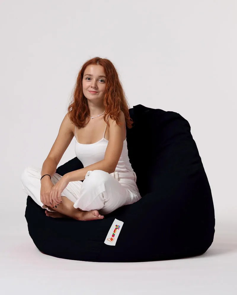 Puff de Jardim Premium XXL – Preto – 115x130x39 cm | Tribo Home