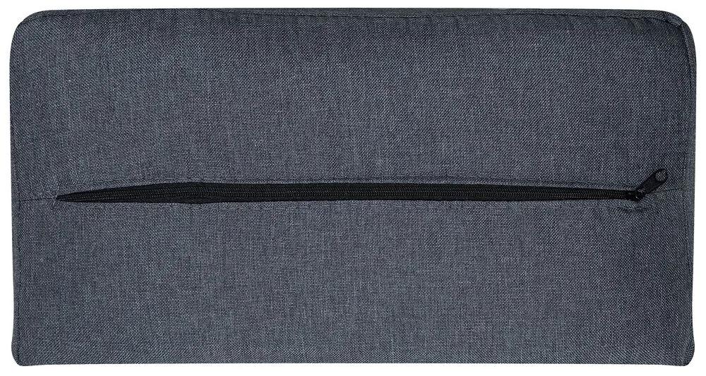Sofá-cama de 3 lugares em tecido cinzento escuro ROXEN Beliani