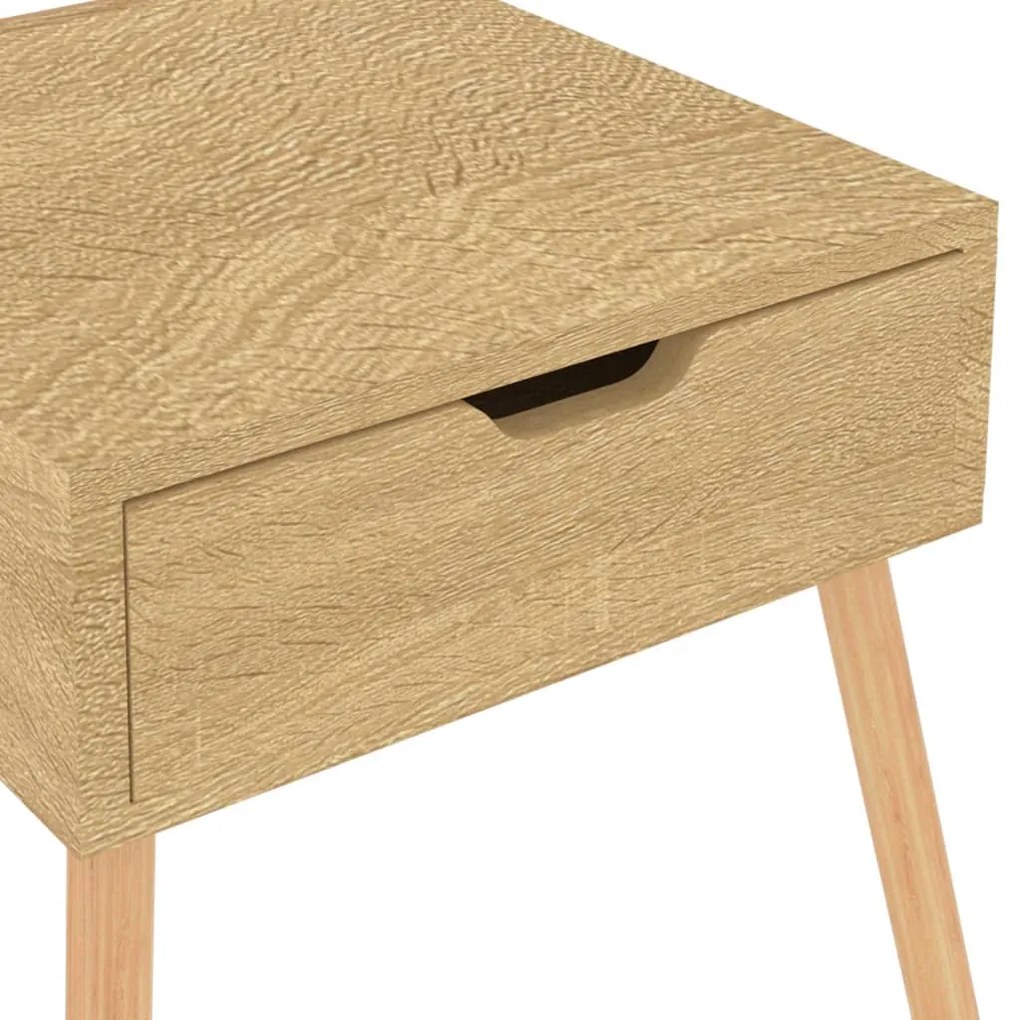Mesa de cabeceira 40x40x56 cm derivados madeira carvalho sonoma