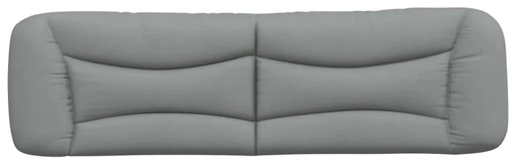 Almofadão de cabeceira 180 cm tecido cinzento-claro