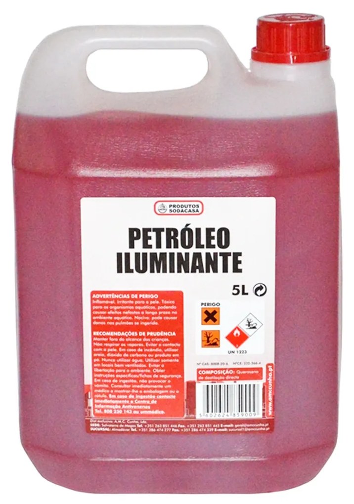 Petróleo Iluminante Garrafão 5000ml