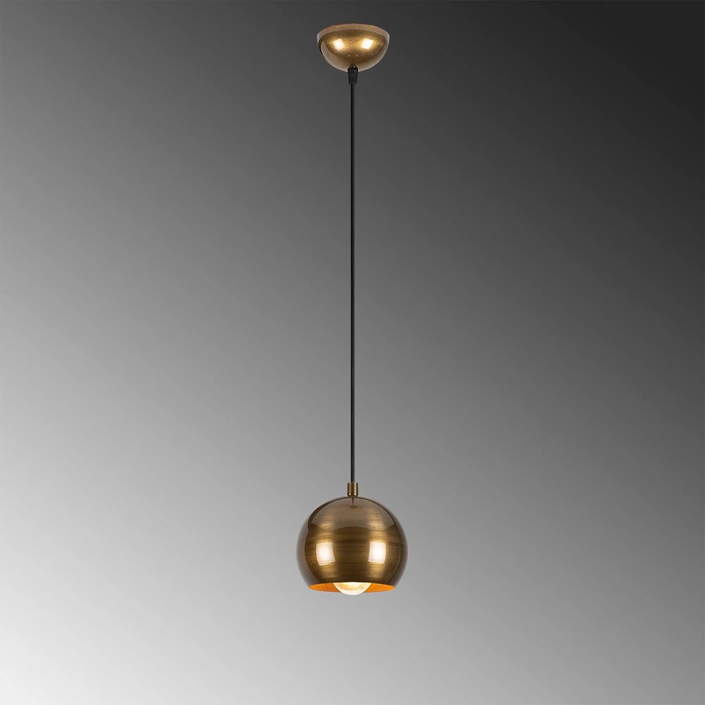 Chandelier Berceste – Dourado – 15 x 30 cm