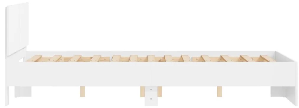 Estrutura de cama com cabeceira 135x190 cm branco
