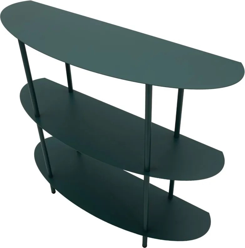 MESA CONSOLA SATURN 90X28XX81 CM Azul petróleo