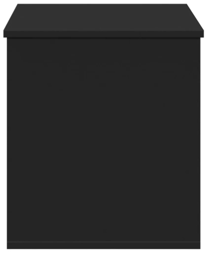 Caixa de arrumação 100x42x46 cm derivados de madeira preto