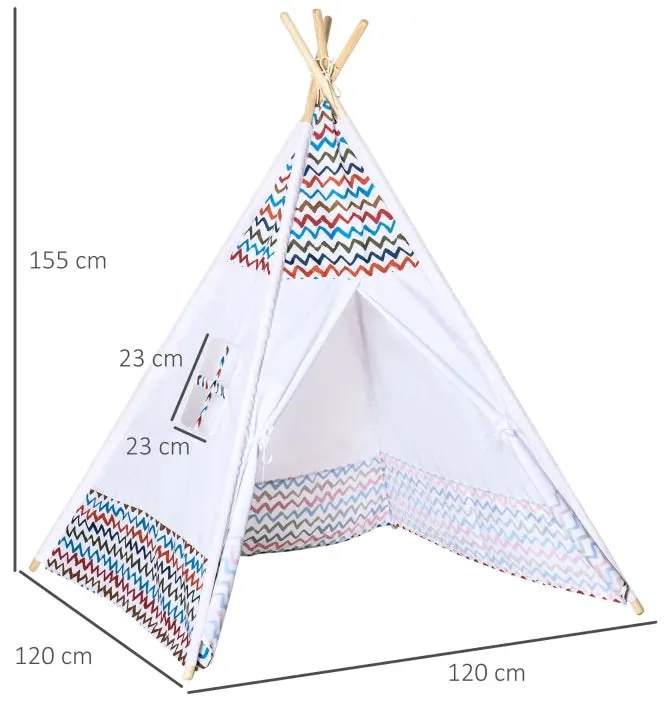 Tenda Tipi Infantil - Multicor - Design Natura