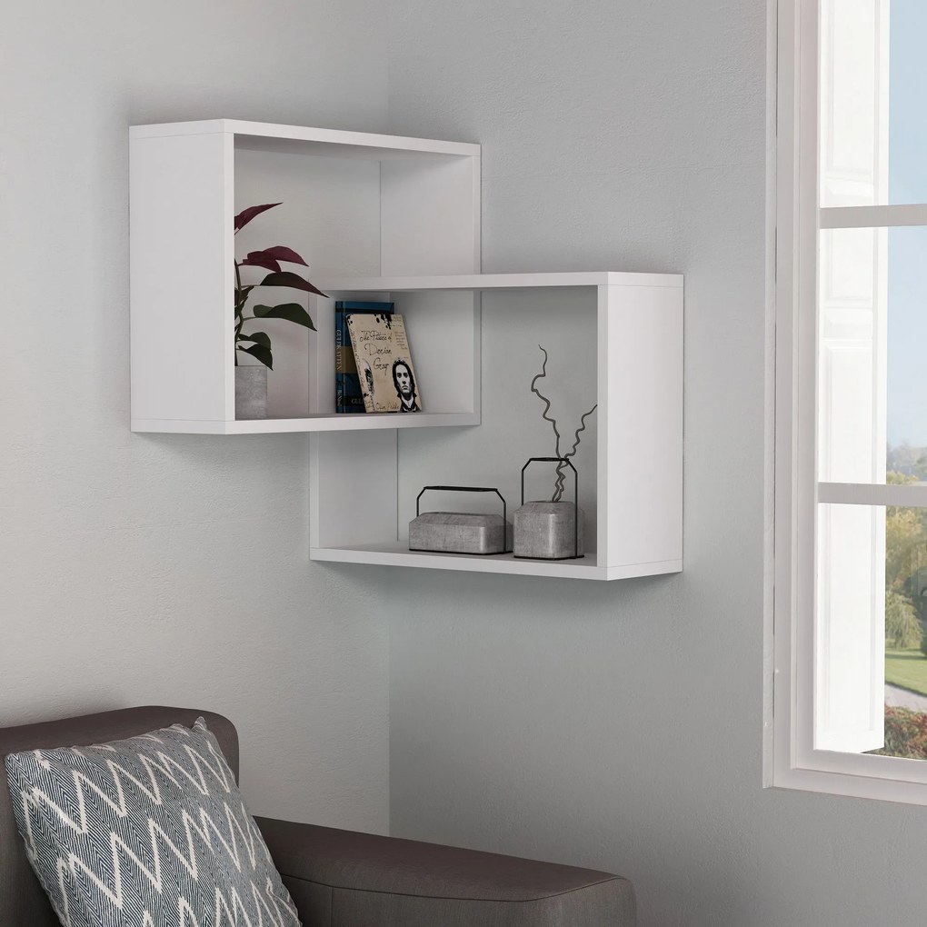 Prateleira de Parede Ring – Branco – 68x68x60 cm