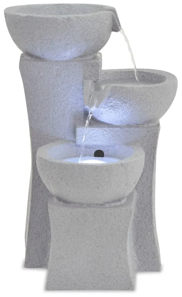 Fonte de interior com luz LED resina sintética