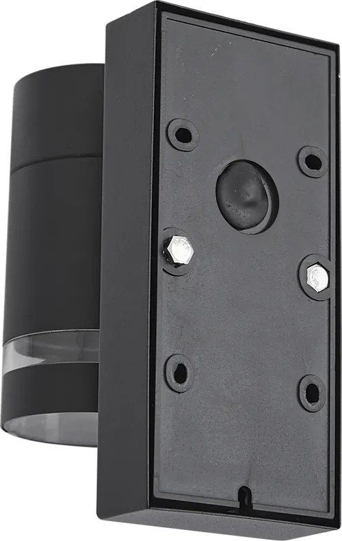 Candeeiro de Parede Exterior Moderno Preto IP44 com Sensor Crepuscular - Ensam