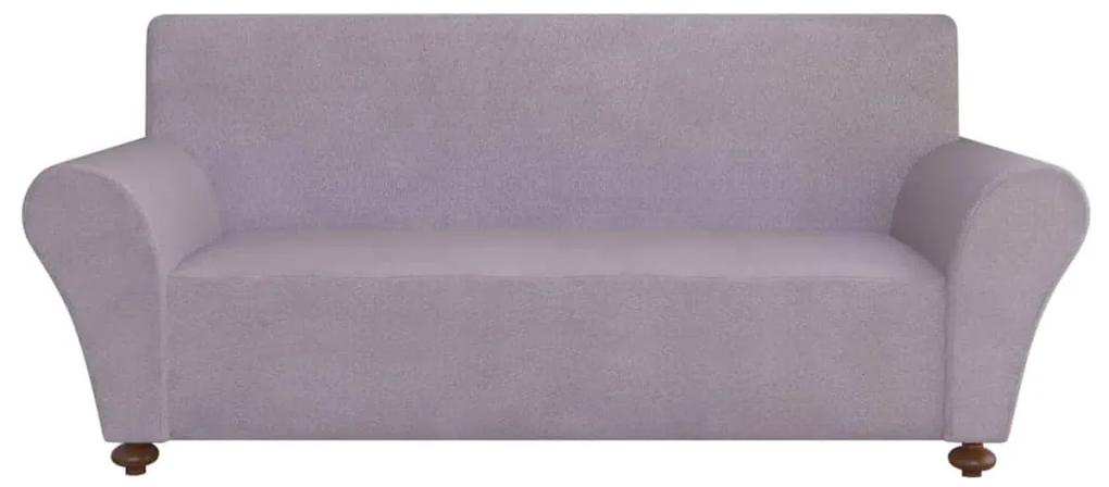 131087 vidaXL 131087  Stretch Couch Slipcover Grey Polyester Jersey