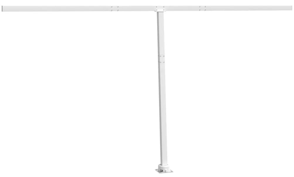 Conjunto de postes para toldo 450x245 cm ferro branco