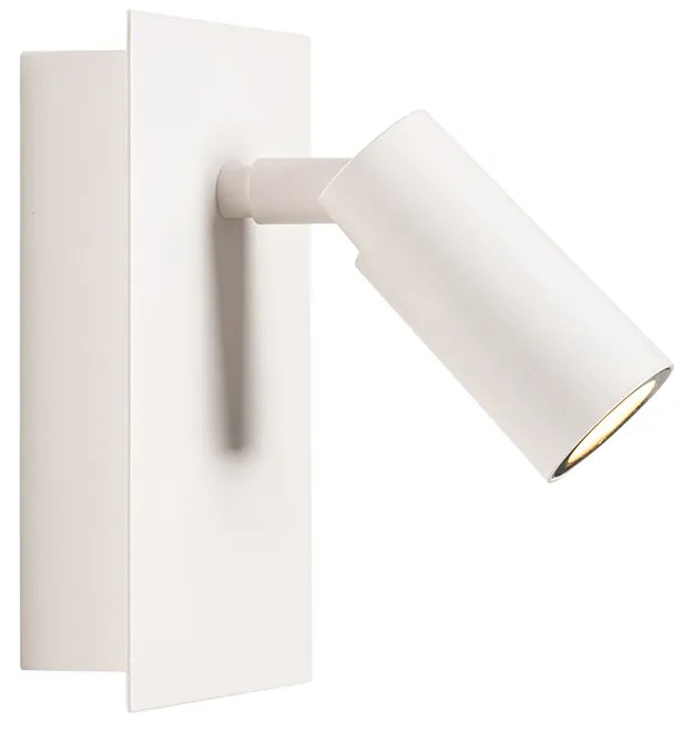 Candeeiro de parede exterior moderno branco com LED IP54 - Simon Moderno