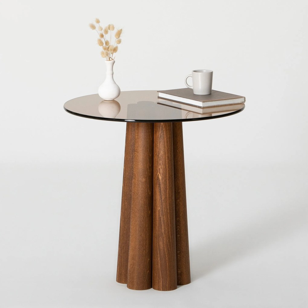 Mesa de Centro Thales – Bronze Walnut – 50 cm x 50 cm x 50 cm