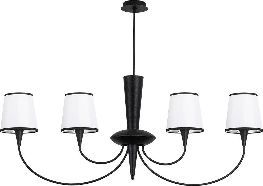 Candeeiro de Teto Pardo – Preto – 118 x 20 x 83 cm
