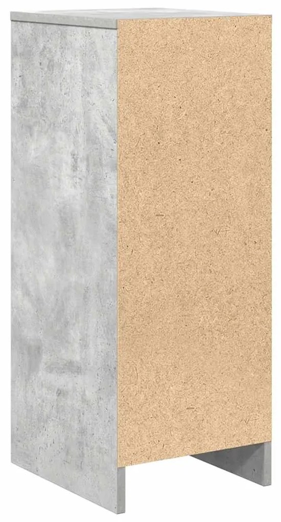 Aparador 29,5x34x76 cm derivados de madeira cinza cimento