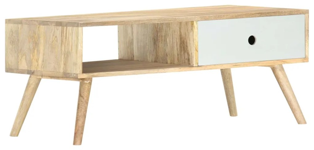 Mesa de centro 90x50x40 cm madeira de mangueira maciça