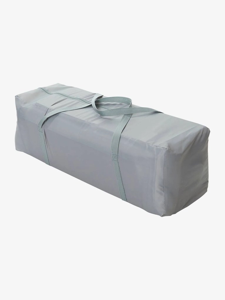 Cama de viagem dobrável Mobi'bed VERBAUDET cinzento claro liso com motivo
