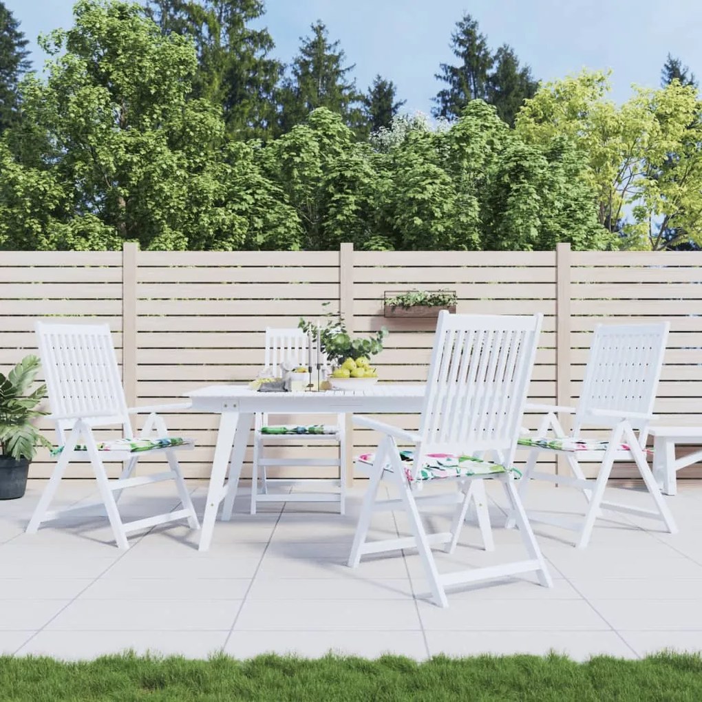 vidaXL Almofadões p/ cadeira 4pcs 40x40x4 cm tecido multicor