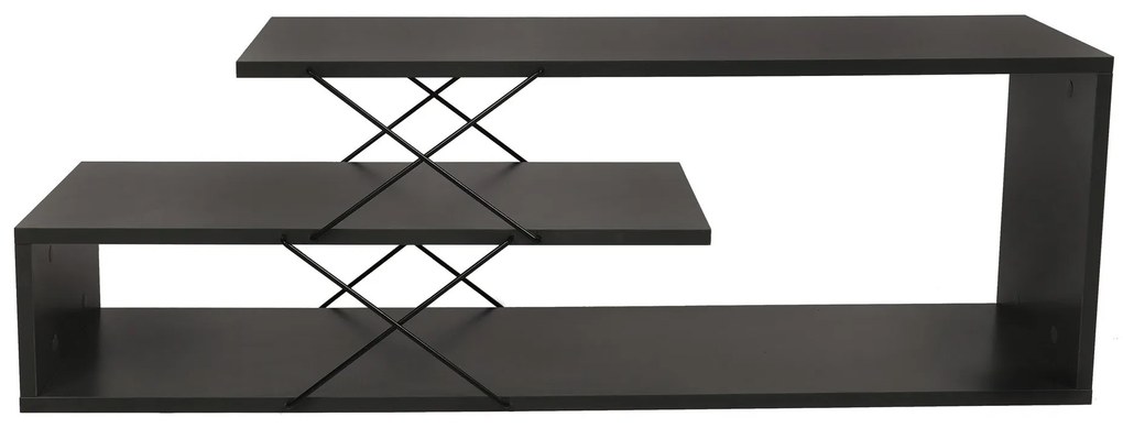 TV Stand Zigzag – Antracite – 120x40x30 cm