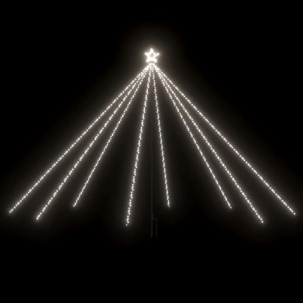 Iluminação p/ árvore de Natal int/ext 576 LEDs 3,6m branco frio