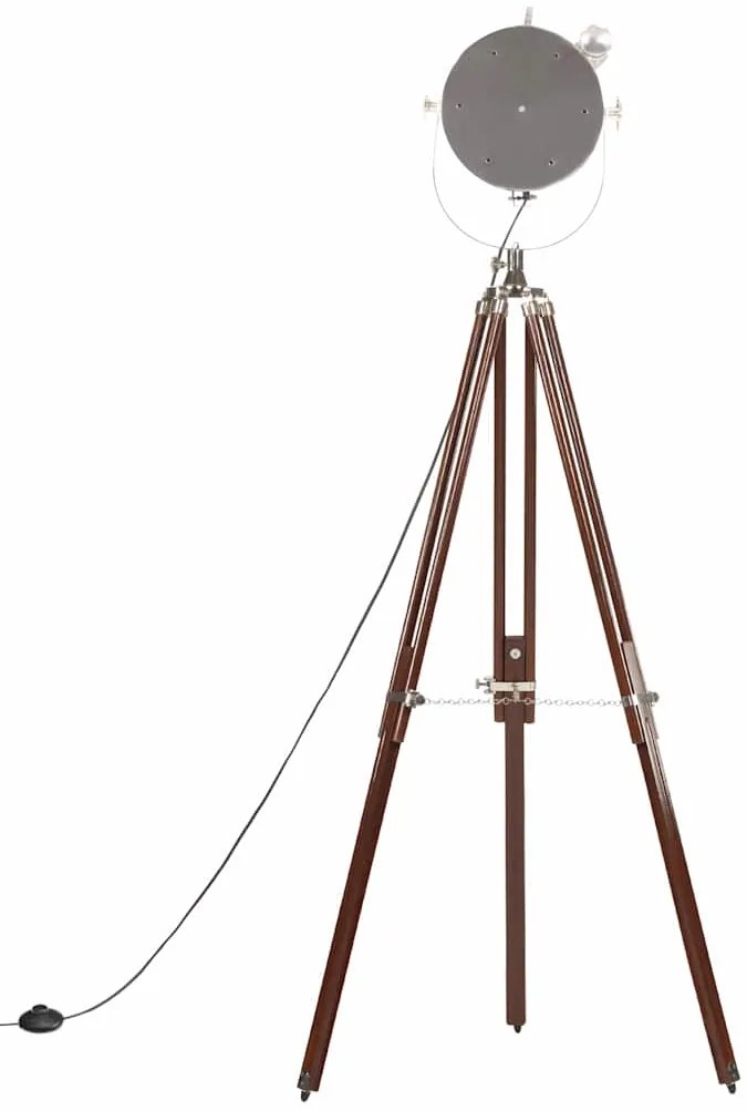 Candeeiro de chão tripé 180 cm madeira de mangueira maciça