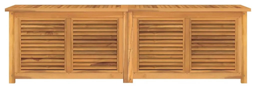 Caixa de arrumação para jardim com saco 175x50x55cm teca maciça
