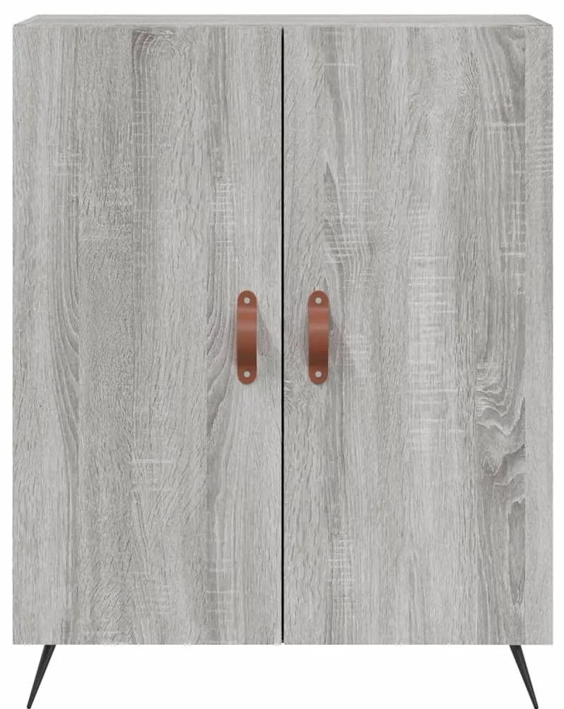Armário alto 69,5x34x180 cm derivados de madeira sonoma cinza