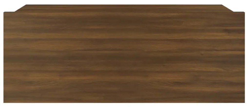 Mesas cabeceira susp. 2pcs 40x30x15 cm cor carvalho castanho