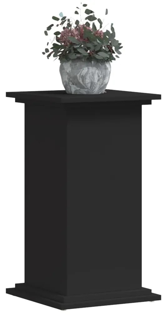 Suporte para plantas 33x33x60 cm derivados de madeira preto