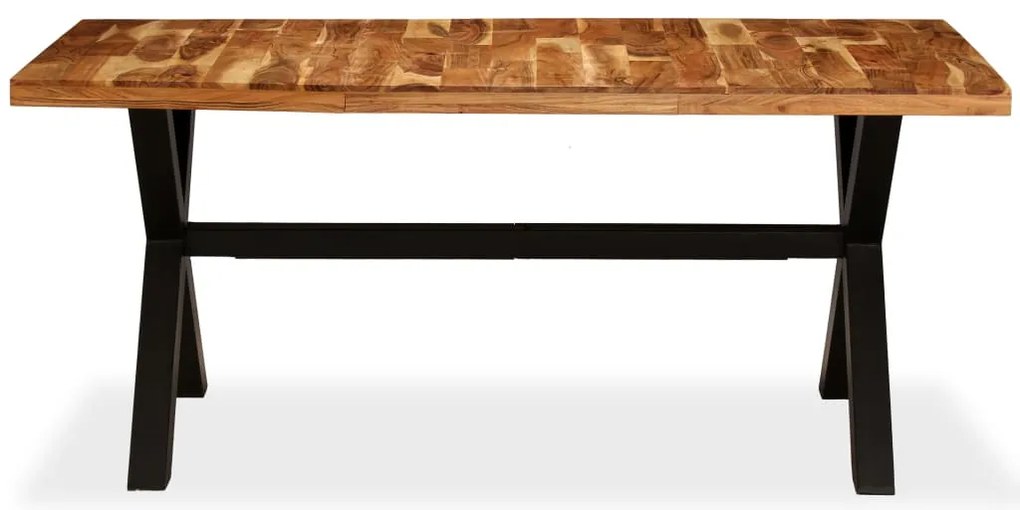 Mesa de jantar madeira maciça de mangueira e acácia 180x90x76cm