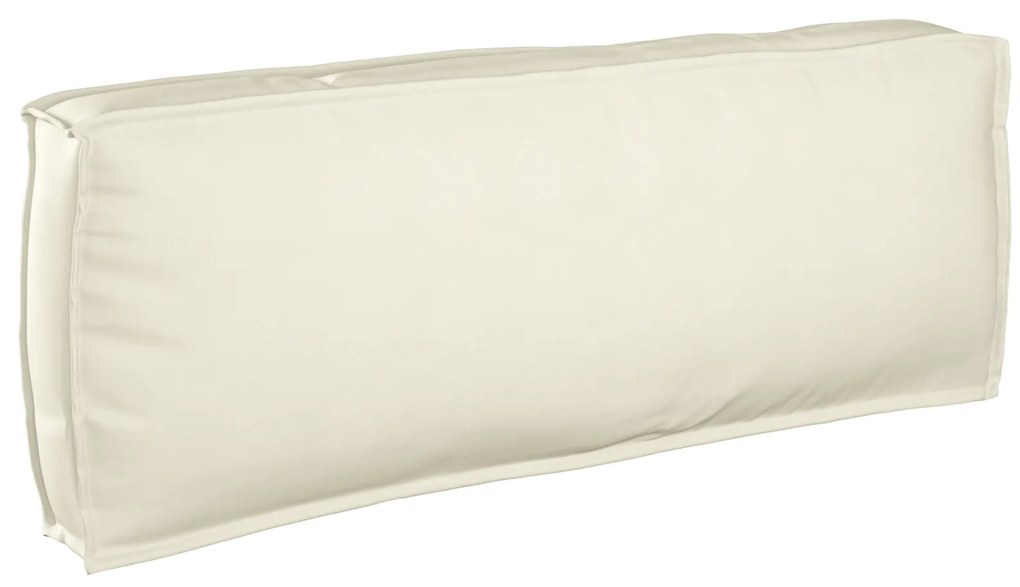 vidaXL Almofada de Palete para Costas Creme 120x40x12 cm Tecido Oxford