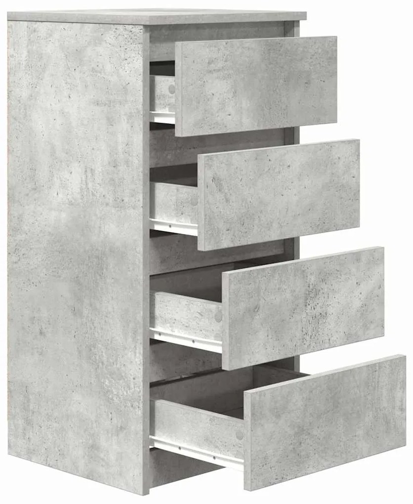 Aparador 37,5x35x76 cm derivados de madeira cinza cimento