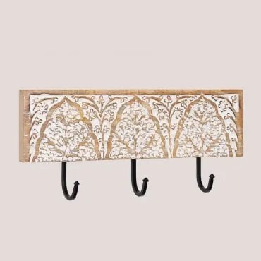 Cabide De Parede Em Madeira De Manga Tiala Madeira De Manga - Sklum