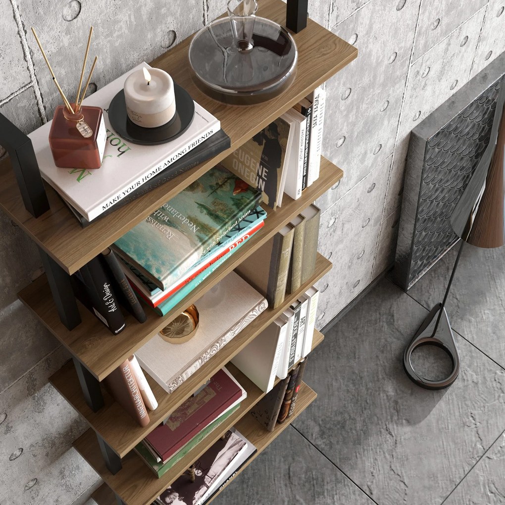 **** Estante Piante – Nogueira Preta – 60 cm x 174 cm x 22 cm
**