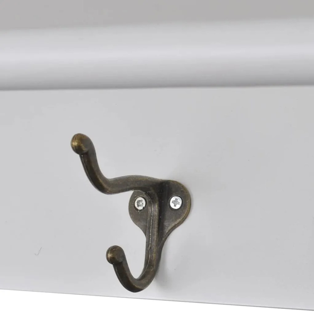 Armário de parede para cozinha com porta de vidro branco