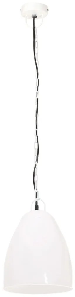 Candeeiro teto industrial redondo 25 W 32 cm E27 branco