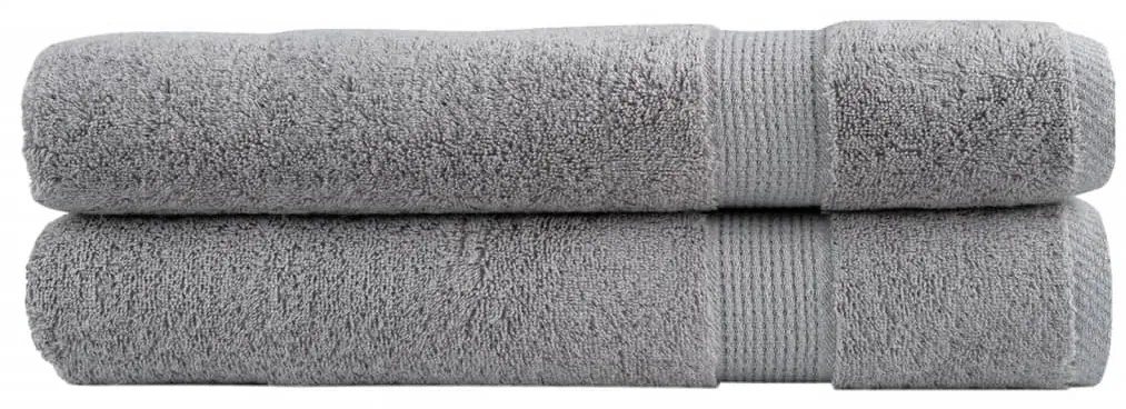 Toalhas premium SOLUND 2 pcs 100x200 cm 600 gsm cinzento