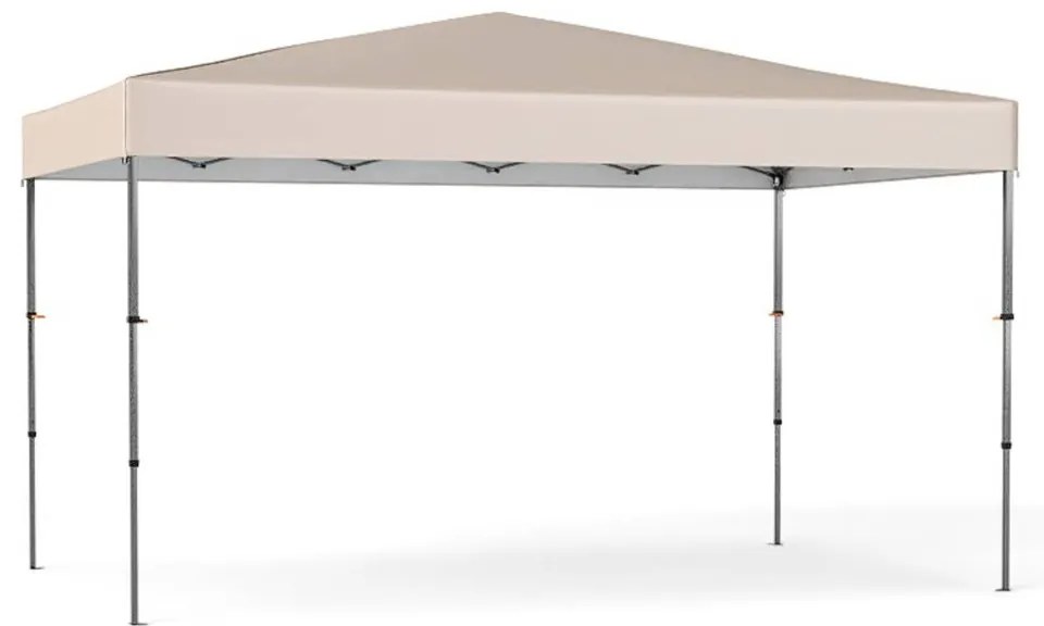 Tenda de acampamento comercial dobrável para eventos ao ar livre, 365 x 225 cm, tenda com dossel pop-up e bolsa portátil, cinza