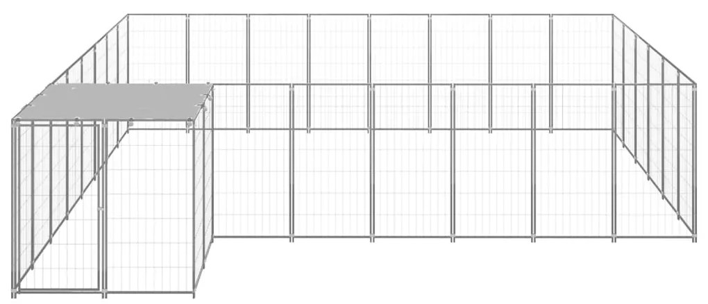 Canil 15,73 m² aço prateado
