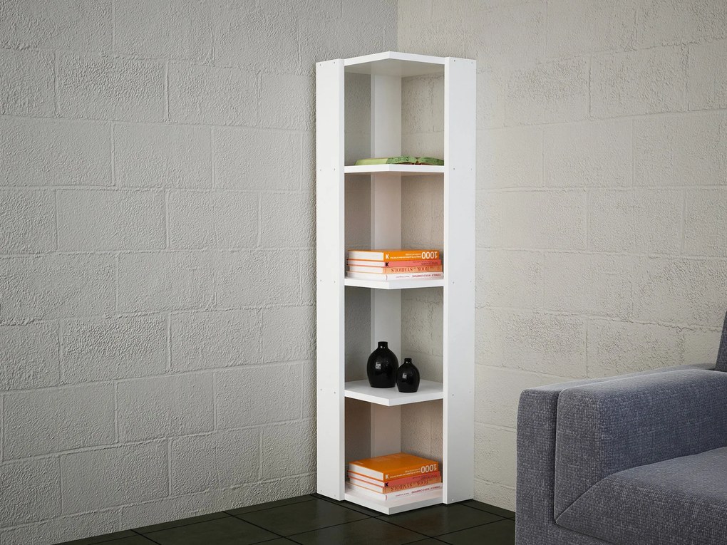 Estante Venita – Branco – 31,3x120x33,1 cm | Tribo Home